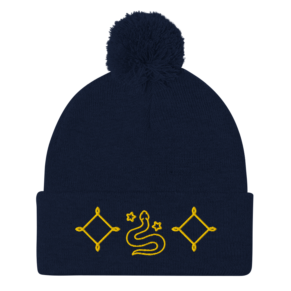 Pom-Pom Beanie by Caribbean Stylez